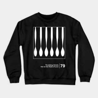 Throbbing Gristle / Minimalist Style Graphic Design Crewneck Sweatshirt